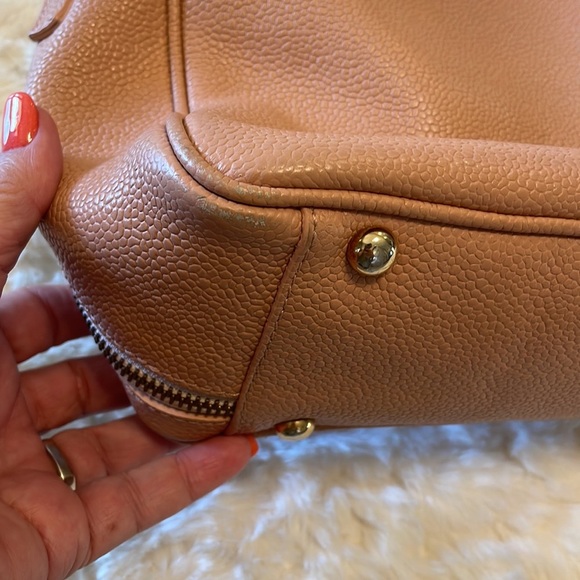 Vittoria Napoli crossbody / handbag Med lots space genuine leather peach rose - Picture 8 of 16